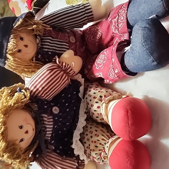 RAGGEDY ANN AND RAGGEDY ANDY DOLLS. USED 2004. - Picture 4 of 8